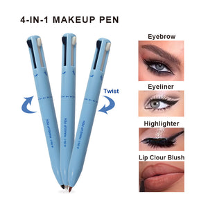 Waterproof Makeup Solutions: Stay Flawless All Day with the GlamzQuad 4-in-1 Makeup Pen