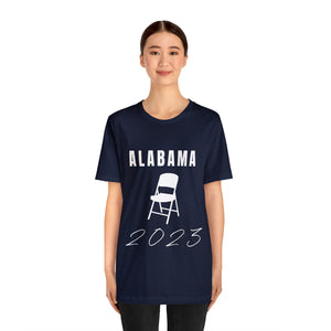 Hilarious Alabama 2023 Chair Brawl T-Shirt | Funny Montgomery Chair Joke Tee | The South Souvenir | Unisex Cotton Shirt