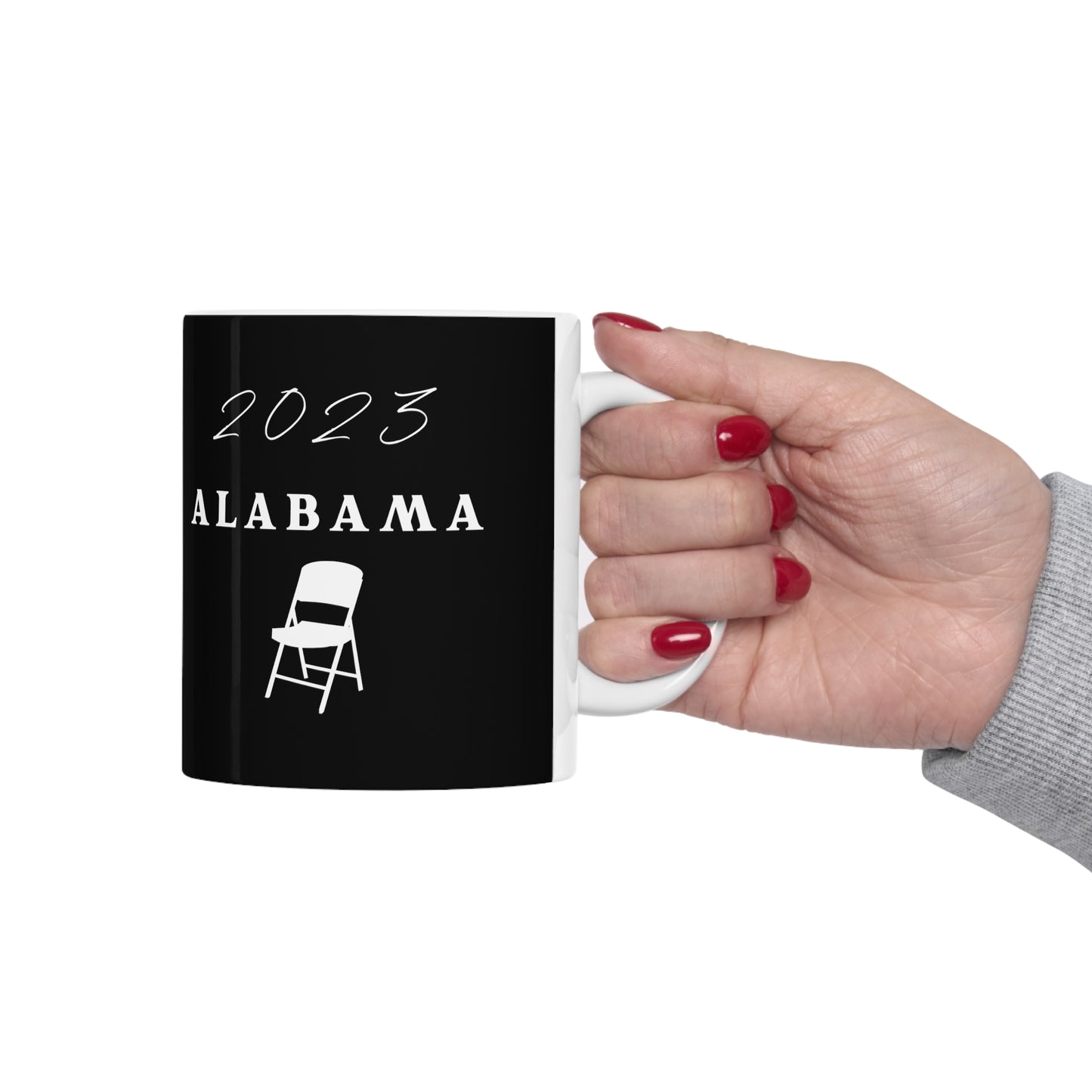 Hilarious Alabama 2023 Chair Brawl Coffee Mug | Funny Montgomery Chair Joke Cup | Southern Comedy Gift, Ceramic Mug 11oz