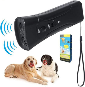 Safeguard Pro - Ultrasonic Dog Repeller | Gentle Dog Training and Night Patrol Flashlight