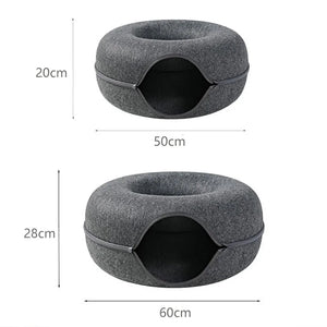 Whisker Wonderland 2-in-1 Cat Bed Tunnel