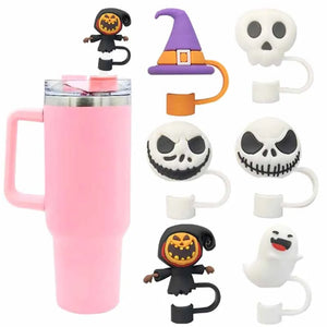 Ghostly Sip Straw Caps