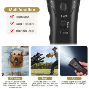 Safeguard Pro - Ultrasonic Dog Repeller | Gentle Dog Training and Night Patrol Flashlight