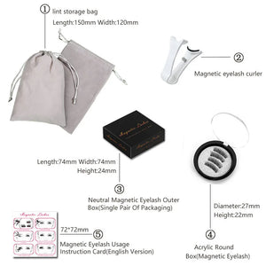 LuxeLash MagicSet: 4 3D Handcrafted Magnetic Eyelashes & Precision Tweezer Kit - FREE Shipping Today Only!