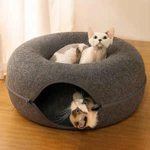 Whisker Wonderland 2-in-1 Cat Bed Tunnel