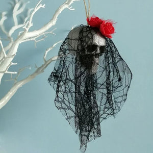 Gothic Bride Skull Ornaments