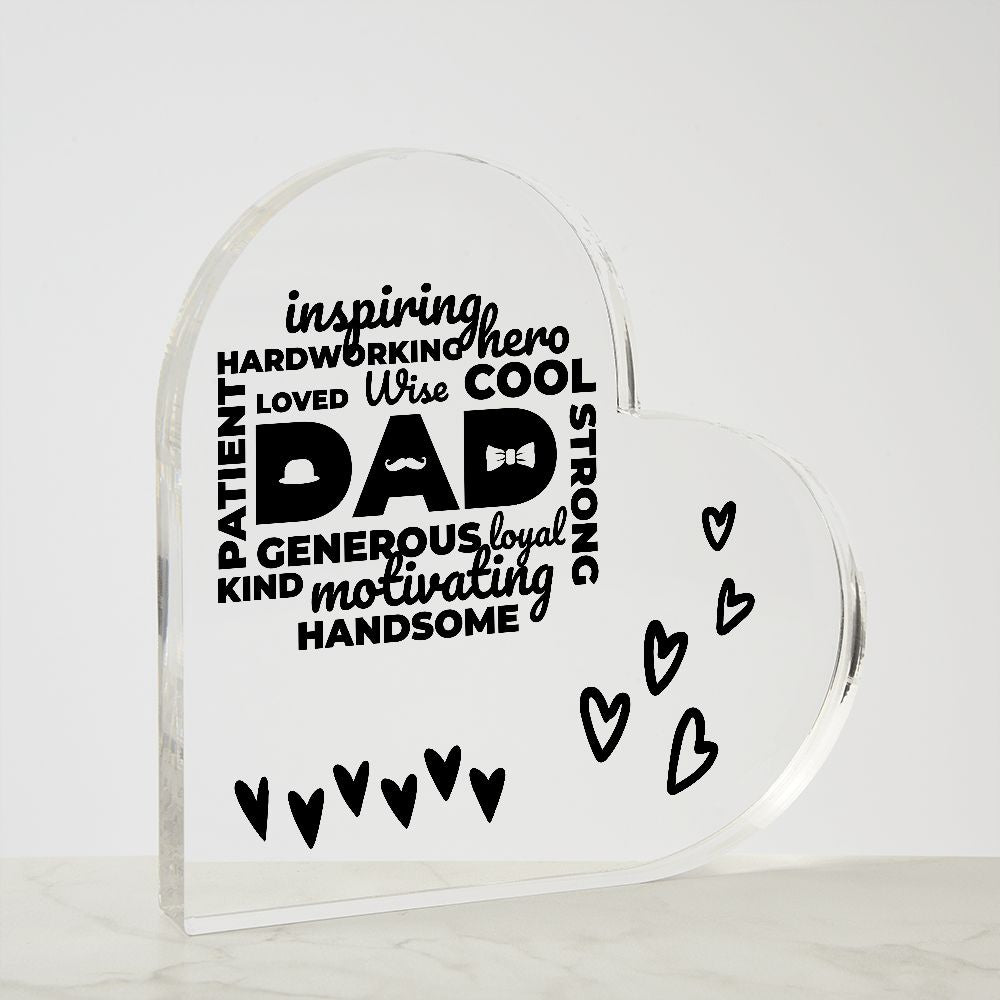 Fathers Day Acrylic Plaque - The Perfect Gift For Dads