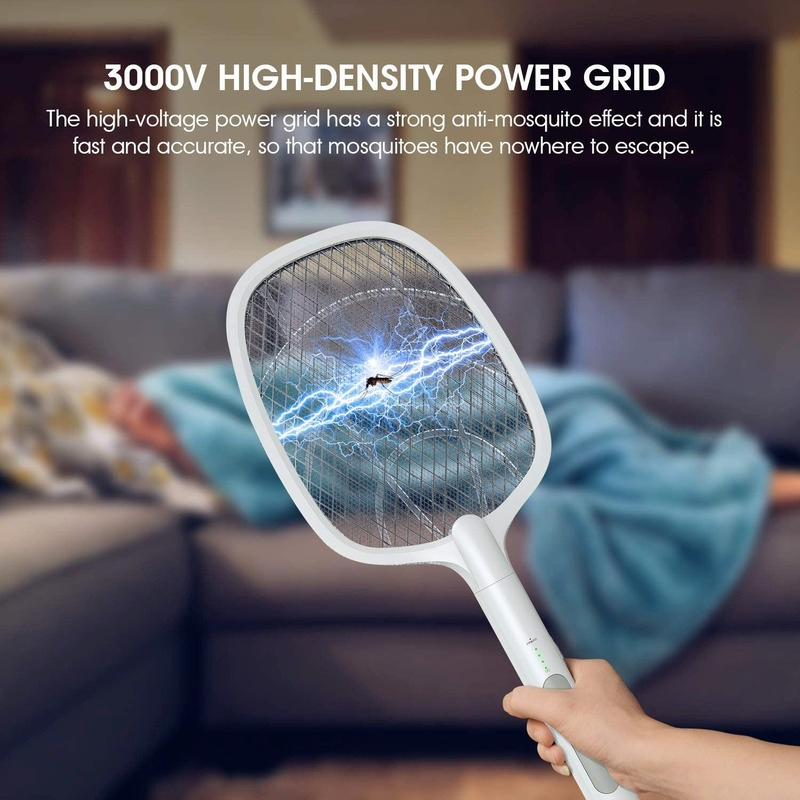 BuzzOff 2-in-1 Rechargeable USB Mosquito Racket